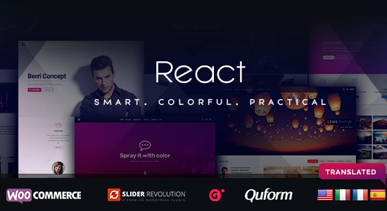 React - Responsive Multi-Purpose WordPress Framework