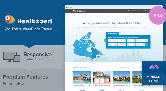 Real Expert - Responsive Real Estate and Property Listing WP Theme