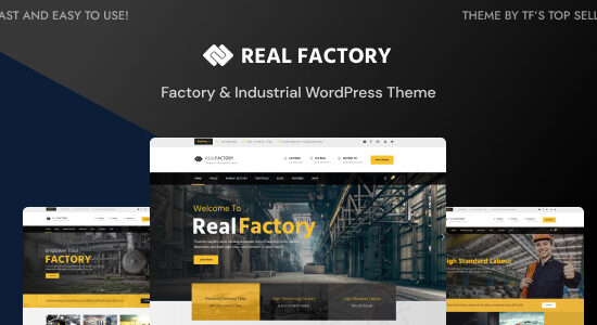 Real Factory - Construction WordPress