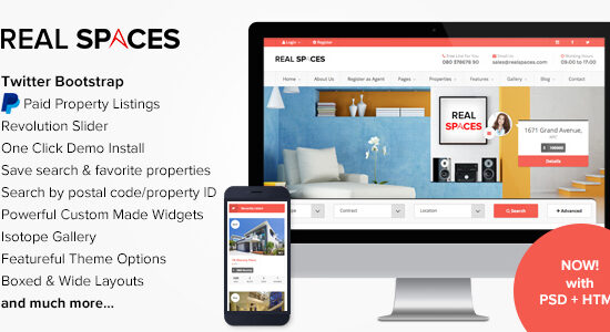 Real Spaces - WordPress Properties Directory Theme