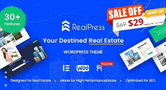 RealPress - Estate Sale and Rental WordPress Theme