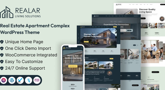 Realar - Real Estate WordPress Theme