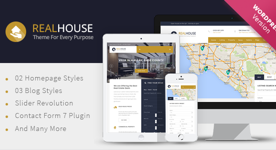 Realhouse - Chủ đề WordPress về bất động sản