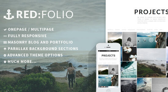 Redfolio - Chủ đề WordPress OnePage Responsive