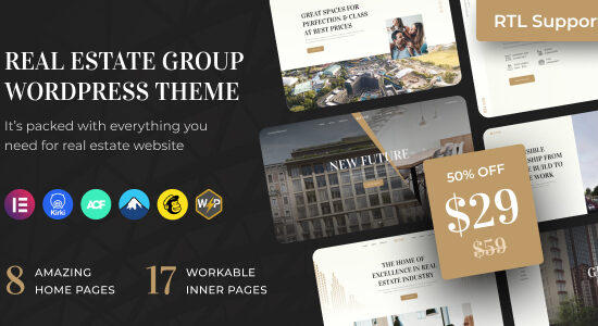 Reland - Real Estate Group WordPress Theme + RTL