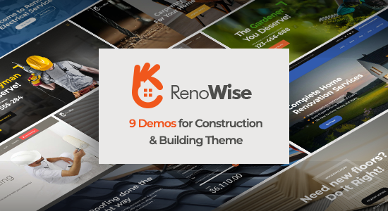 RenoWise - Chủ đề WordPress về Xây dựng & Xây dựng