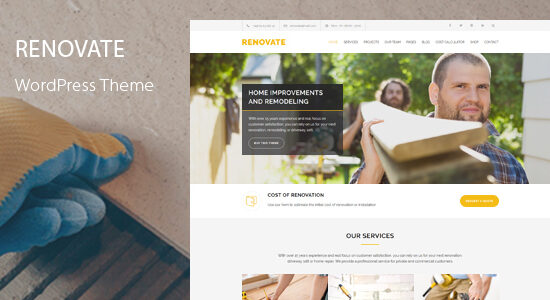 Renovate - Construction WordPress Theme