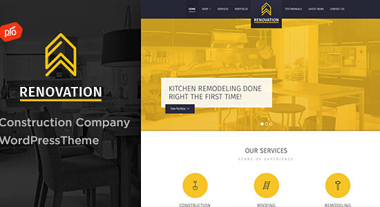 Renovation - Construction Company WordPress Theme