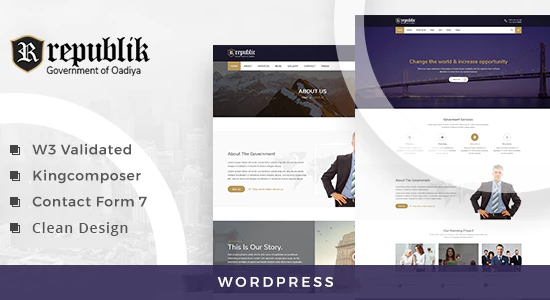 Republik - Chủ đề WordPress của Cổng thông tin Chính phủ