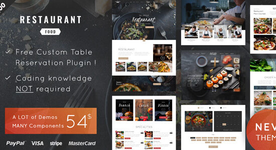 Restaurant Food - WordPress Theme