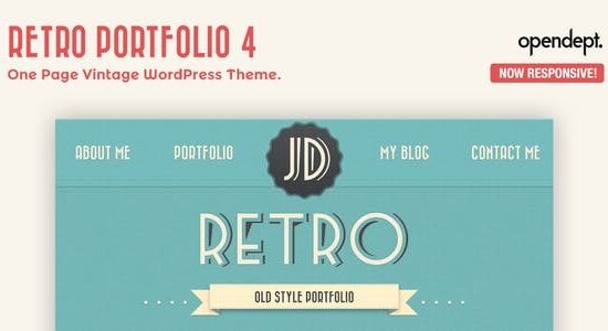 Retro Portfolio - Chủ đề WordPress cổ điển một trang