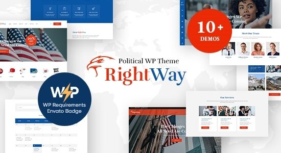 Right Way | Election Campaign and Political Candidate WordPress Theme