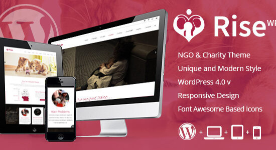 Rise - NGO and Charity Responsive Wordpress Theme