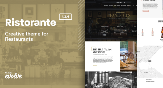 Ristorante - Chủ đề WordPress Nhà hàng sáng tạo