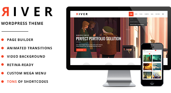 River - Chủ đề WordPress đa năng Retina