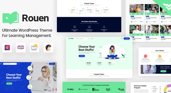 Rouen - Một chủ đề WordPress về giáo dục E-learning