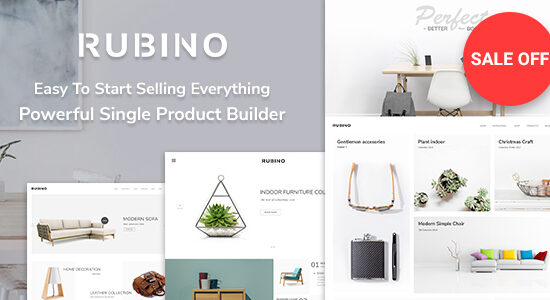 Rubino - Chủ đề WooCommerce tối giản và sáng tạo