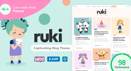 Ruki - A Captivating Personal Blog Theme