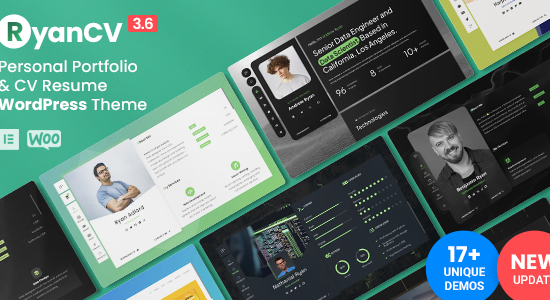 RyanCV - Personal Portfolio Resume Theme