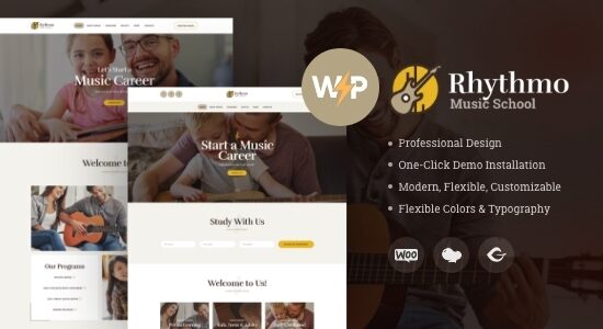 Rythmo | Chủ đề WordPress cho Trường Nghệ thuật & Âm nhạc