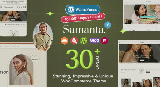 Samanta - Chủ đề WordPress WooCommerce đa năng