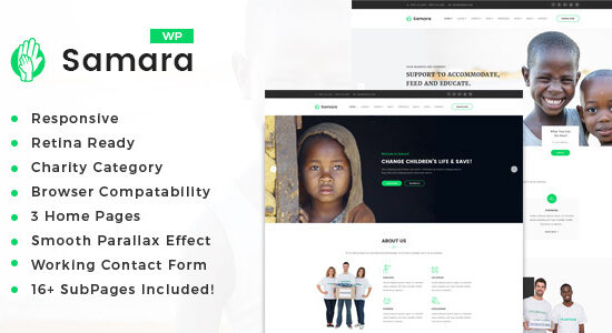 Samara - Chủ đề WordPress từ thiện/gây quỹ