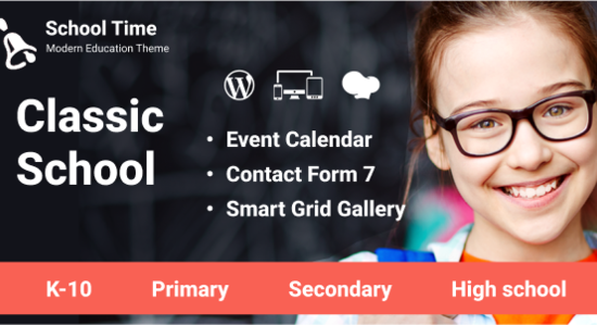 School Time - Modern Education WordPress Theme