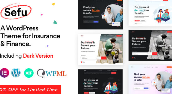 Sefu - Insurance & Finance WordPress Theme