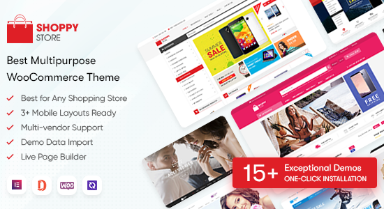 ShoppyStore - Multipurpose Elementor WooCommerce WordPress Theme (15+ Homepages & 3 Mobile Layouts)