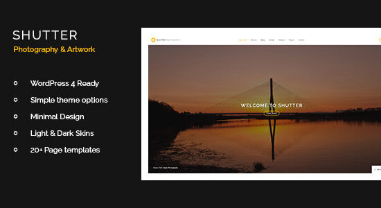 Shutter - Chủ đề WordPress về Nhiếp ảnh & Nghệ thuật