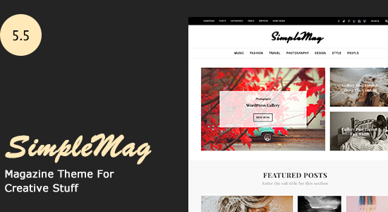 SimpleMag - Magazine theme for creative stuff