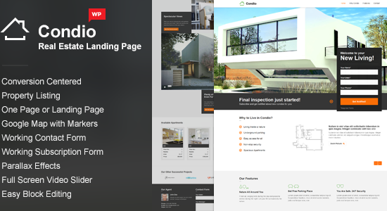 Single Property WordPress Theme - Condio