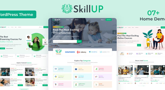 SkillUp - Chủ đề WordPress Giáo dục trực tuyến