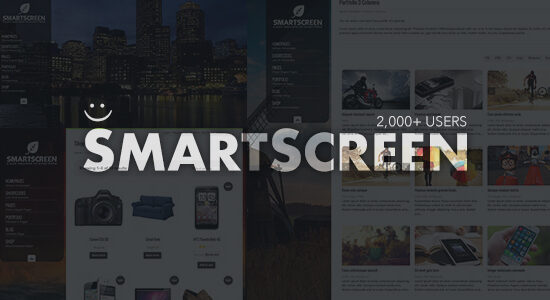 SmartScreen fullscreen responsive WordPress theme