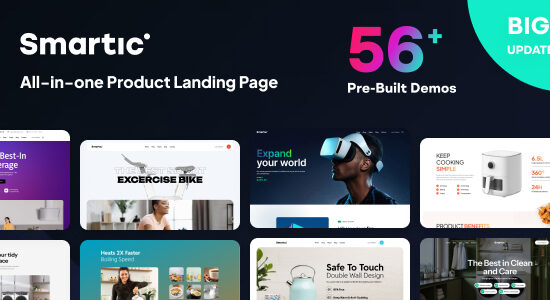 Smartic - Product Landing Page WooCommerce Theme