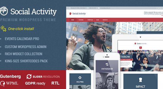 Social Activity - Politics & Activism WP Theme