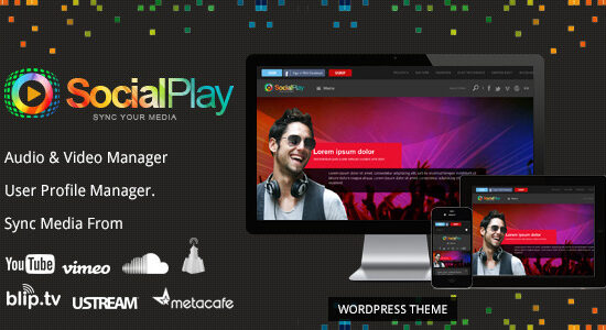 SocialPlay - Media Sharing WordPress Theme