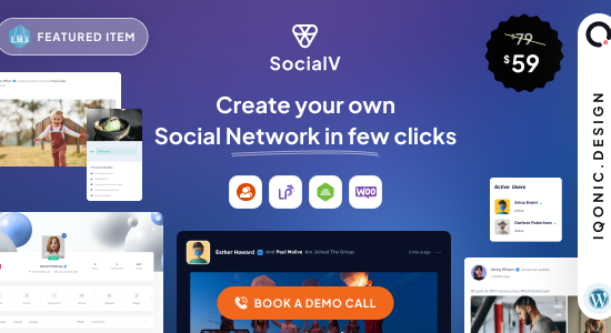 SocialV - Social Network and Community BuddyPress Theme