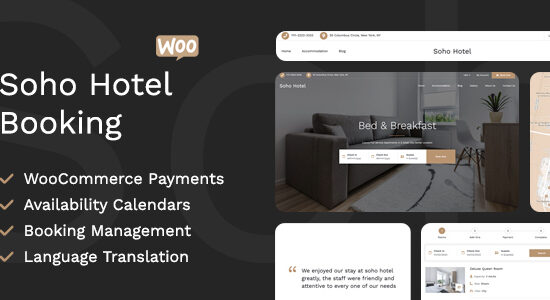 Soho Hotel Booking Calendar For WordPress