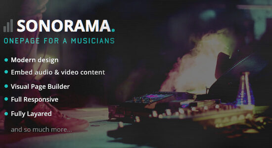 Sonorama - Music Band & Musician WordPress Theme