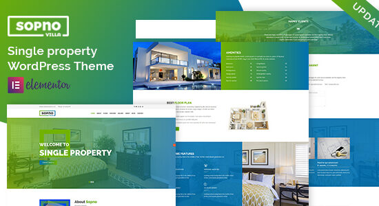 Sopnovilla – Single Property WordPress Theme