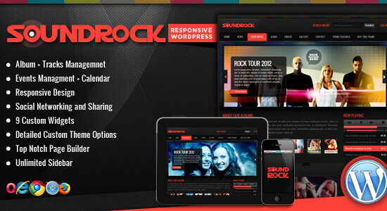 Sound Rock - Music Band Wordpress Theme