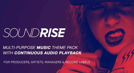 SoundRise - Artists, Producers and Record Labels WordPress Theme