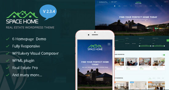 Space Home - Real Estate WordPress Theme