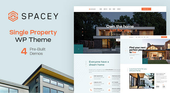 Spacey - Single Property WordPress Theme