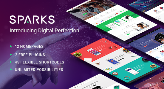 Sparks - App Development Theme