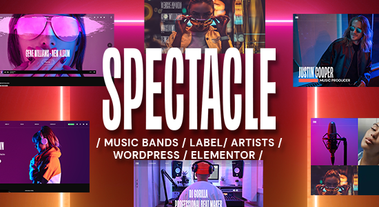 Spectacle - Chủ đề WordPress về âm nhạc