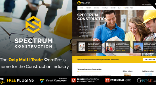 Spectrum - Multi-Trade Construction Business Theme