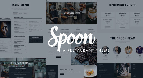 Spoon – a Premium Responsive Restaurant WordPress Theme