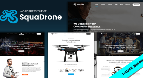 SquaDrone - Drone & UAV Business WordPress Theme